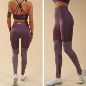 Gymshark Twotone Seamless Leggings Purple Wash Size Small